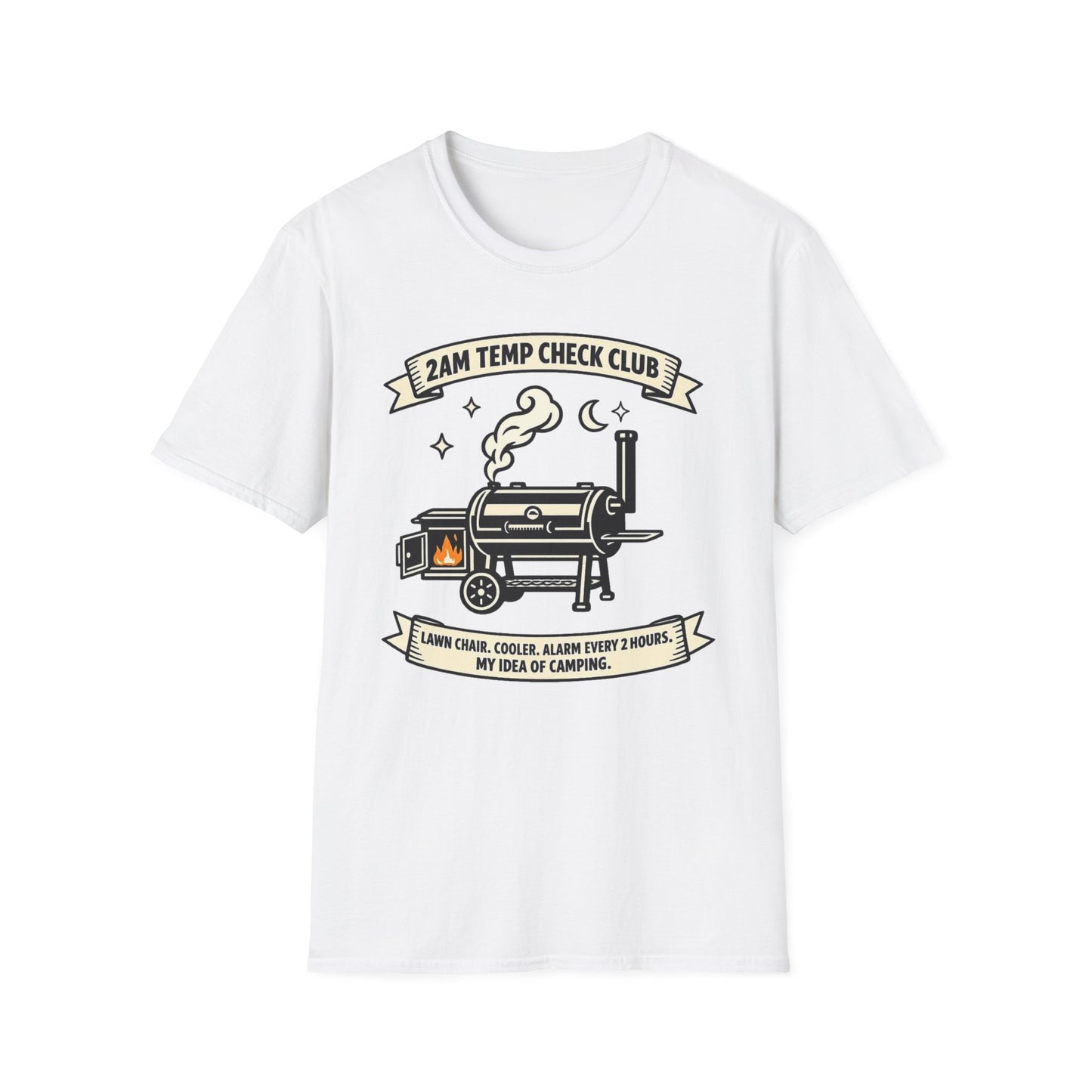 2AM Temp Check Club Shirt, White, front flat lay