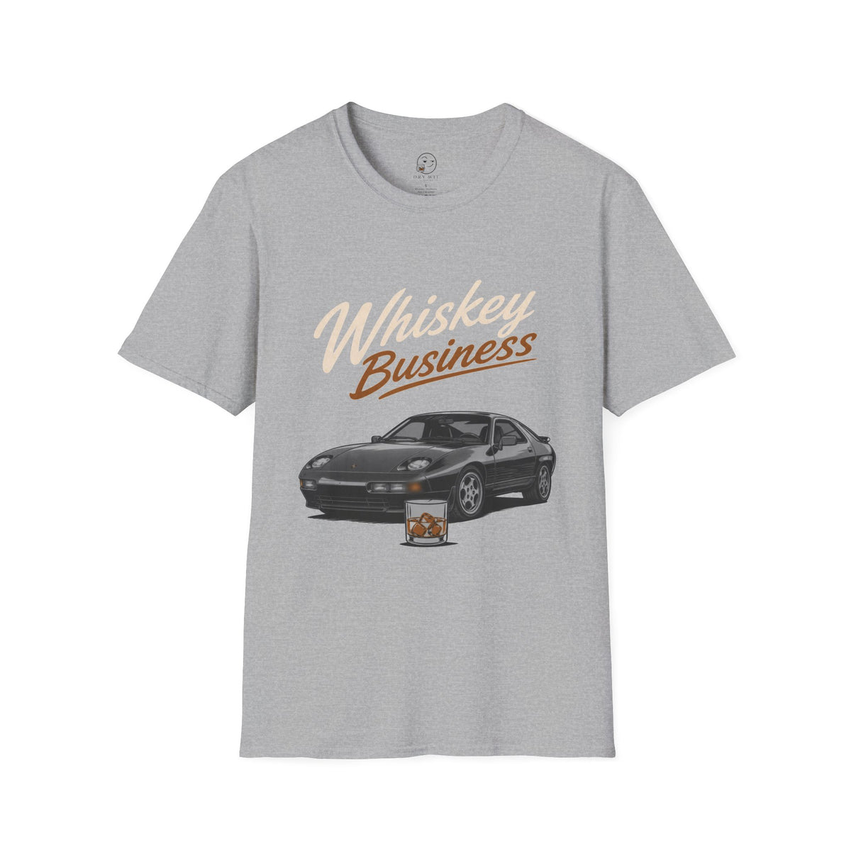Whiskey Business Shirt, Sport Grey, front flat lay