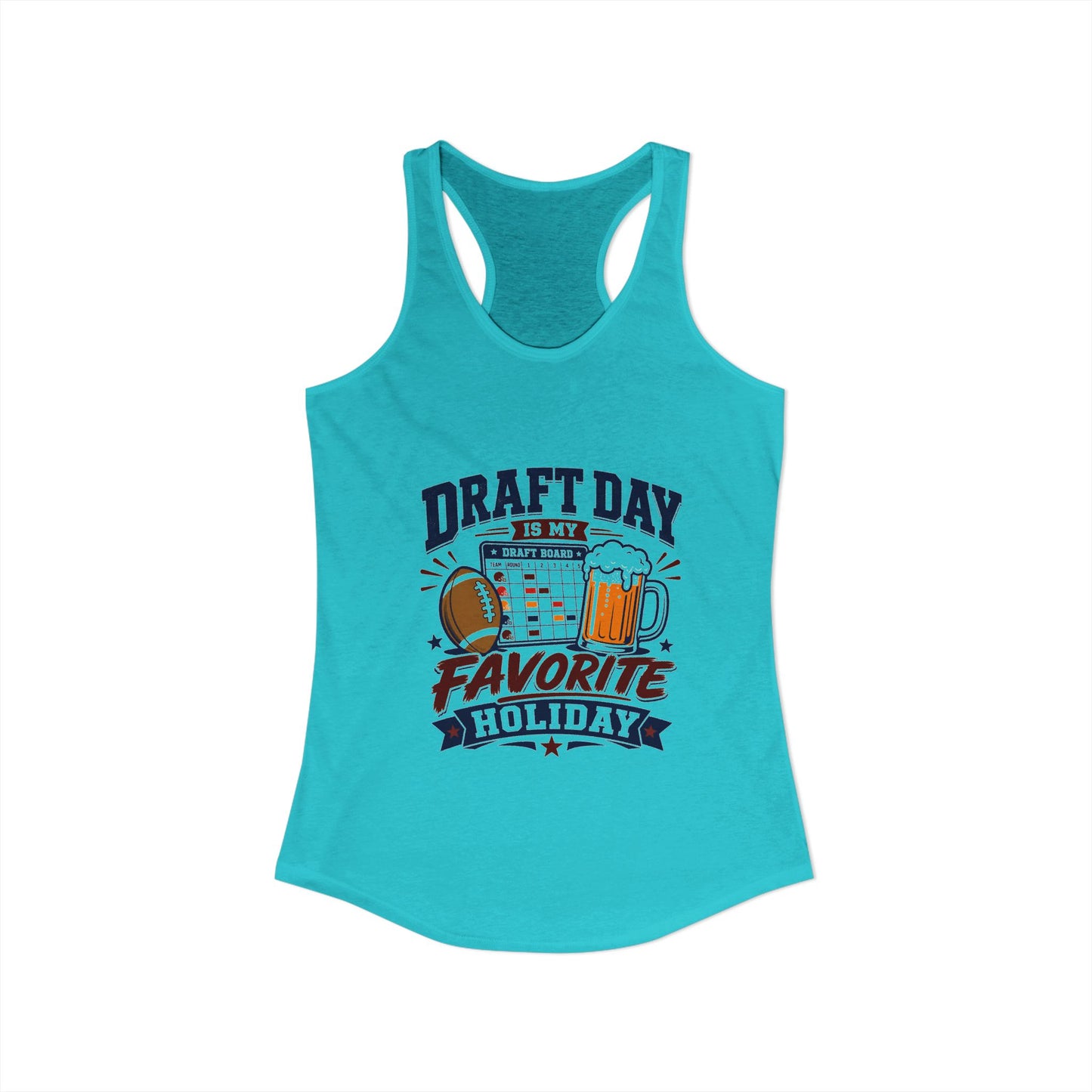 Draft Day Is My Favorite Holiday Tank Top | Funny Fantasy Football Tank Top