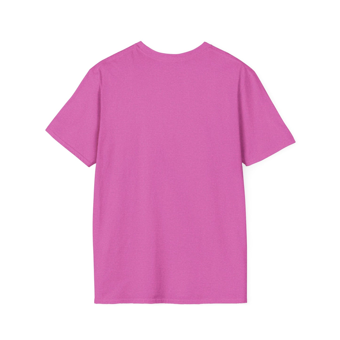 Corporate by Day, Cocktails by Night Shirt, Heather Berry pink, back flat lay showing the plain undecorated back