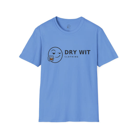 Dry Wit Logo Shirt, Carolina Blue, front flat lay