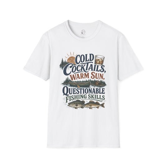 Cold Cocktails, Warm Sun Shirt, White, front flat lay