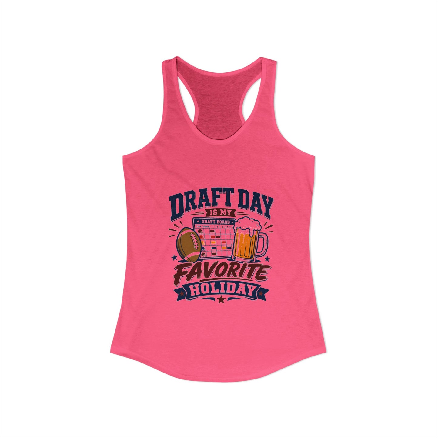 Draft Day Is My Favorite Holiday Tank Top | Funny Fantasy Football Tank Top