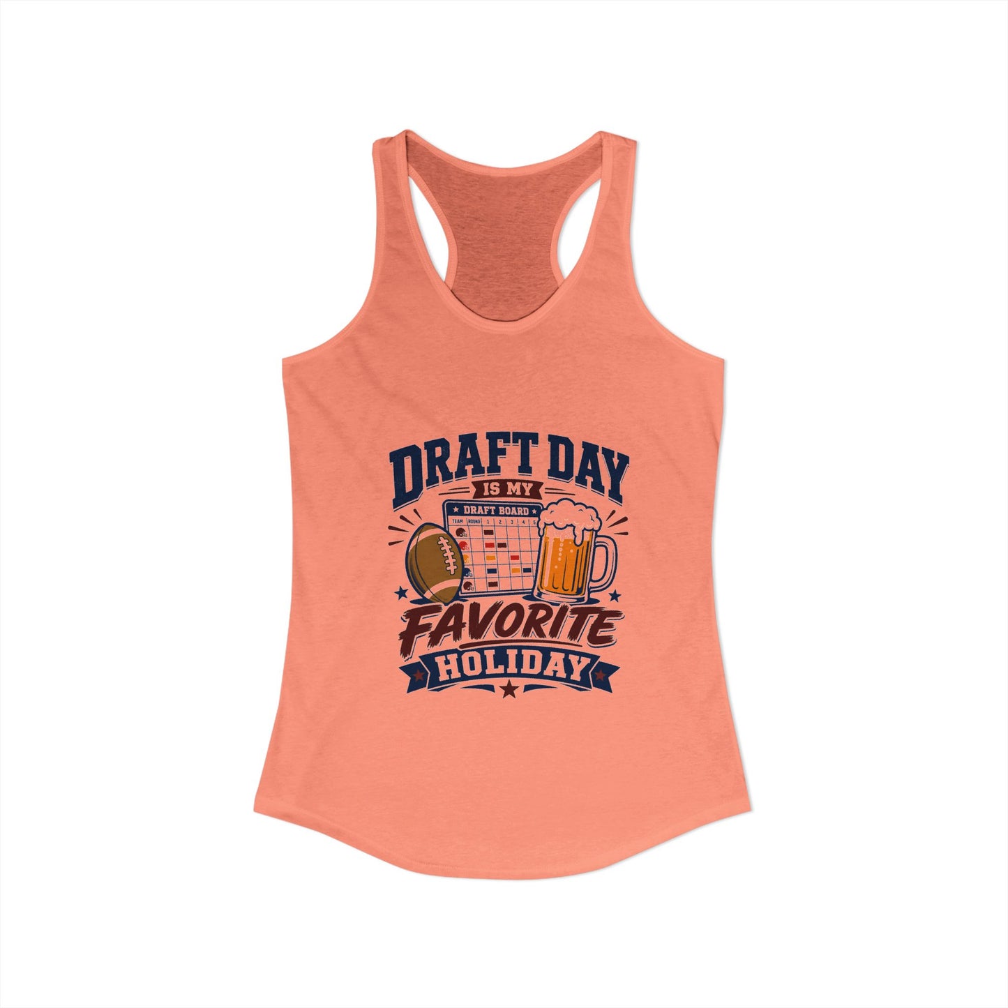 Draft Day Is My Favorite Holiday Tank Top | Funny Fantasy Football Tank Top