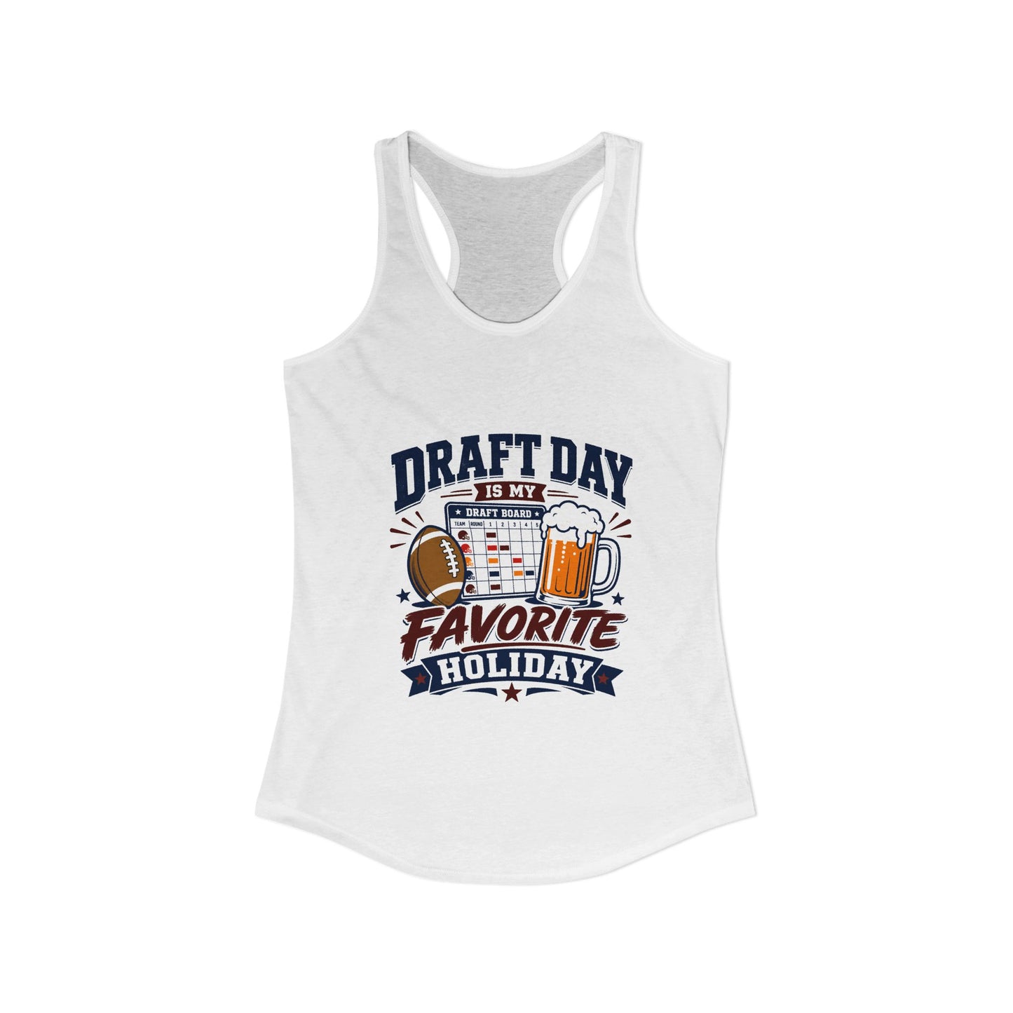 Draft Day Is My Favorite Holiday Tank Top | Funny Fantasy Football Tank Top