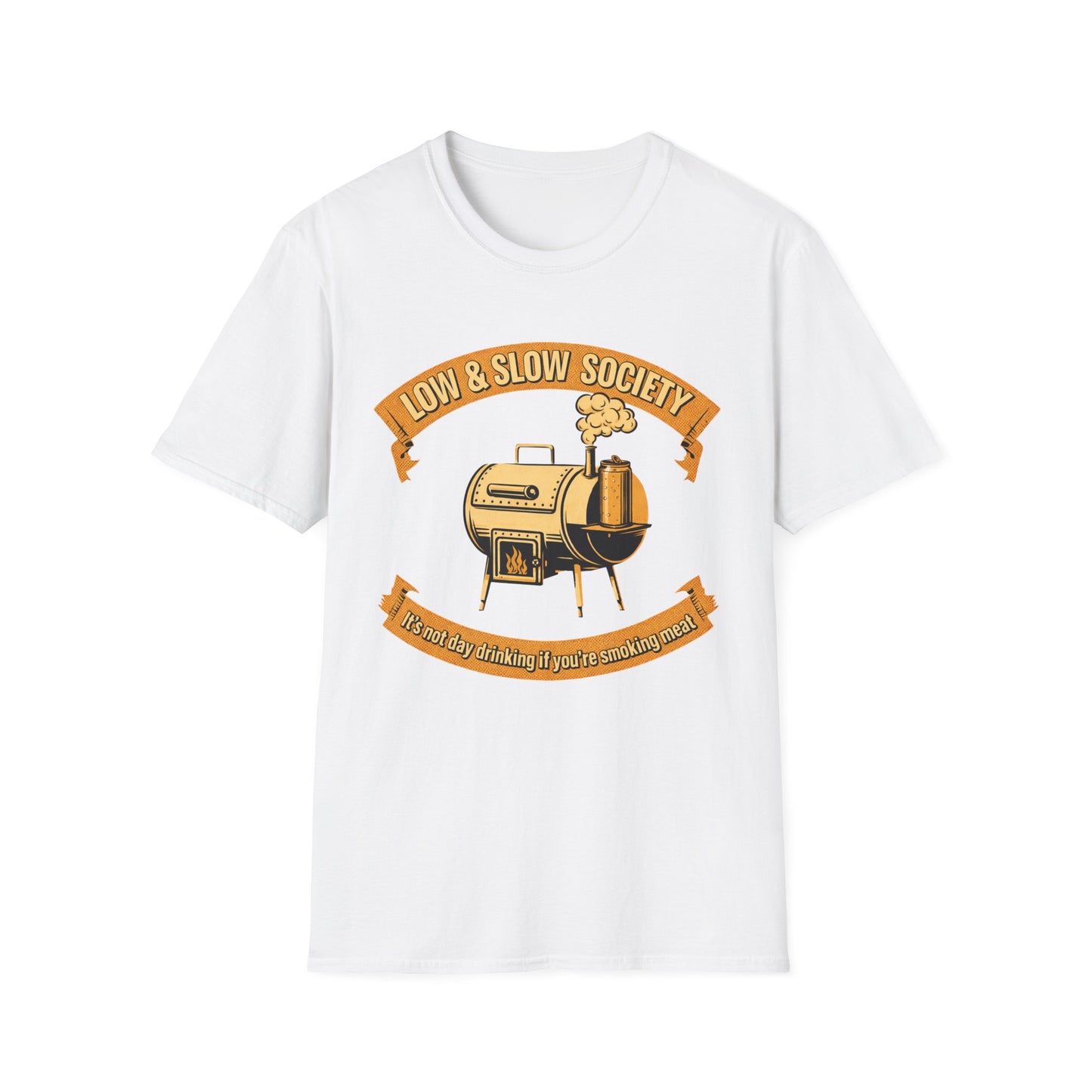 Low & Slow Society Shirt, White, front flat lay