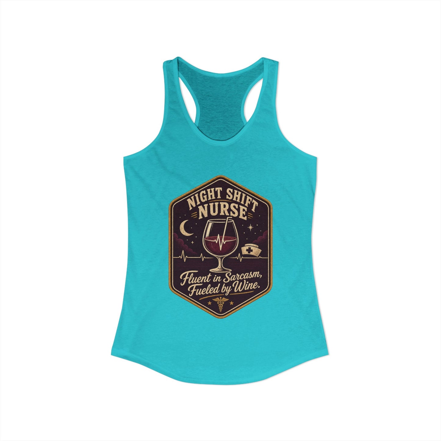 Night Shift Nurse Tank Top, Fluent in Sarcasm Tank Top, Funny Nurse Gift, Wine Lover Nurse Tank Top, Sarcastic Nurse Tank Top