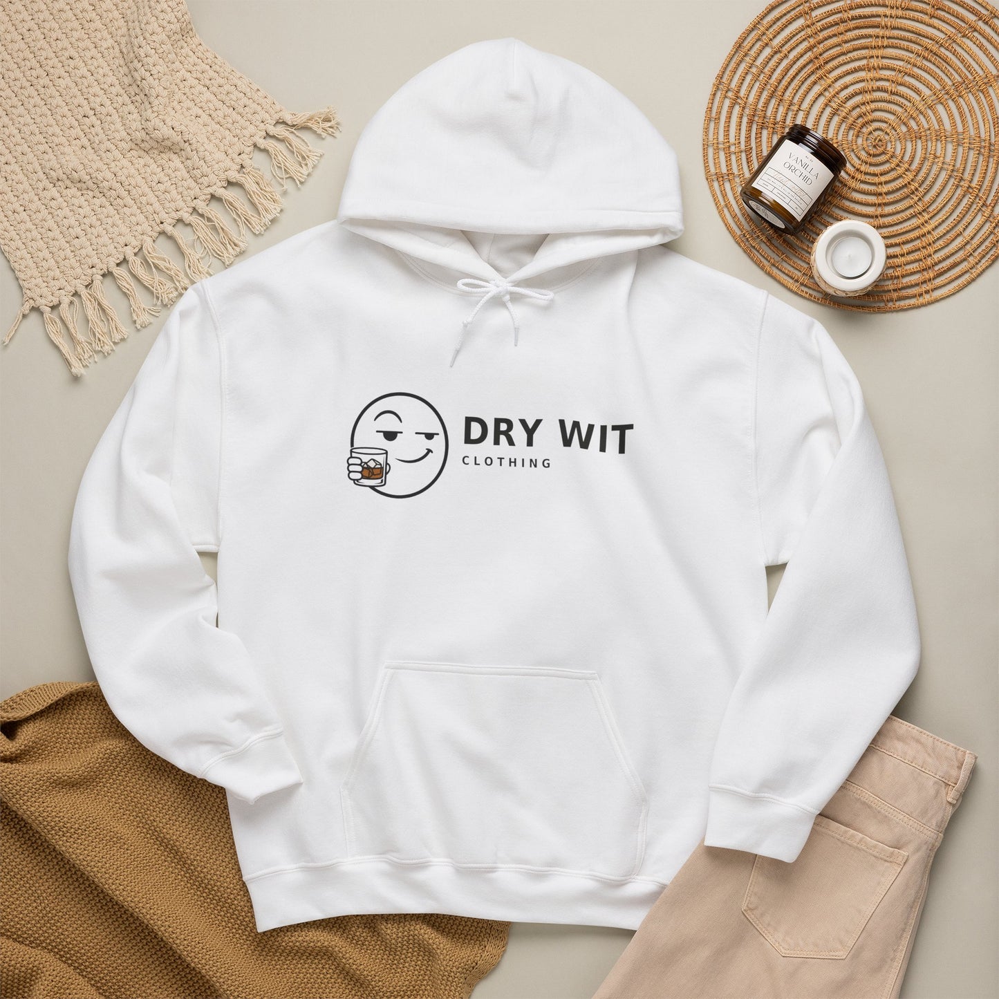 Dry Wit logo Hoodie | sarcastic emoji graphic Hoodie