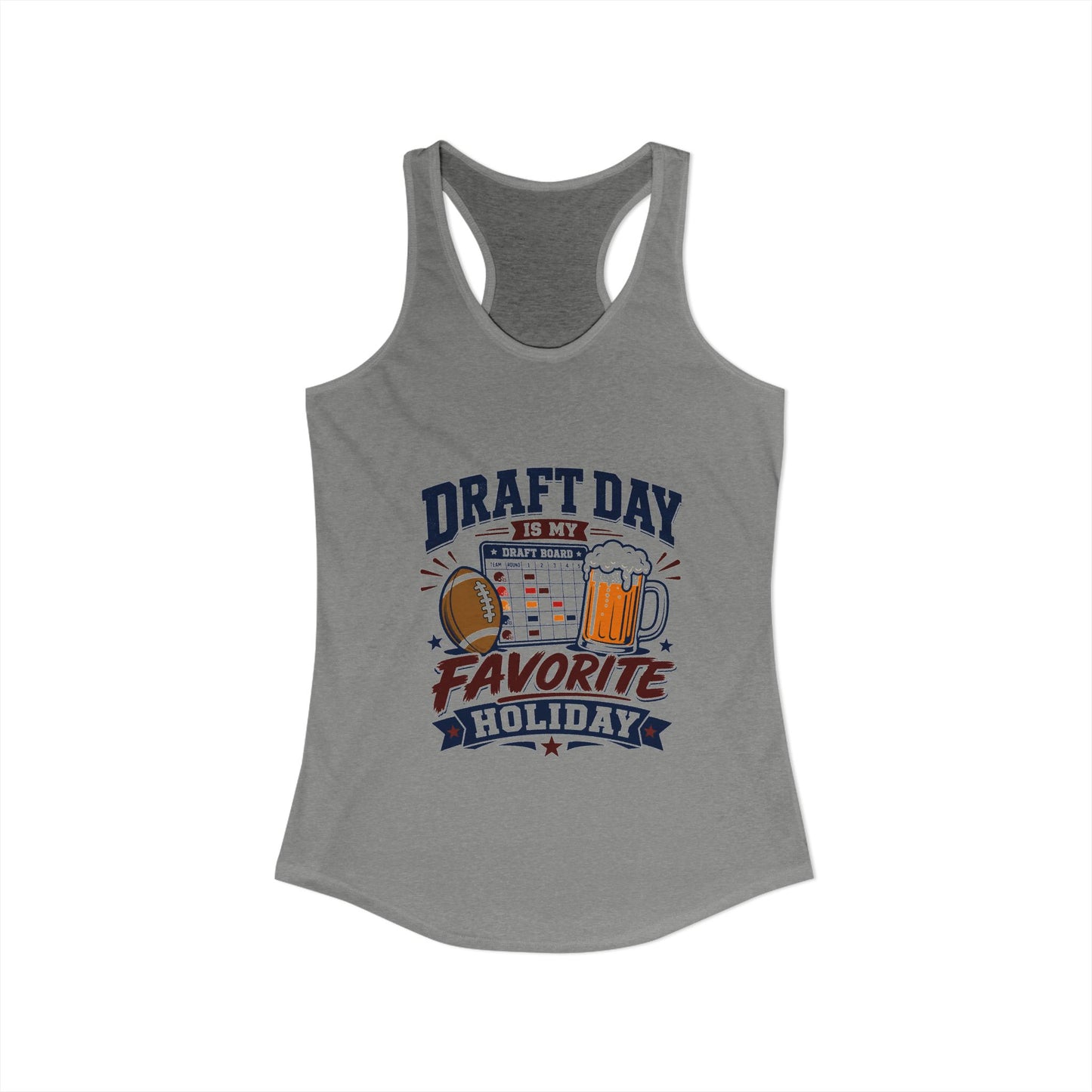 Draft Day Is My Favorite Holiday Tank Top | Funny Fantasy Football Tank Top