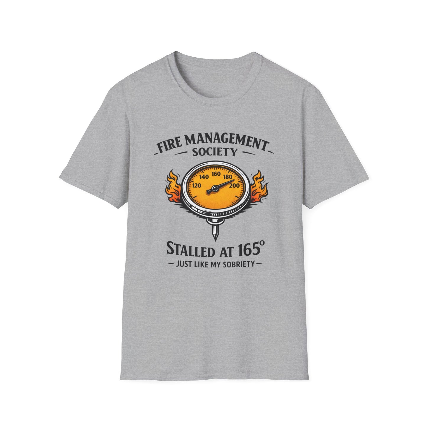 Fire Management Society Shirt, Sport Grey, front flat lay