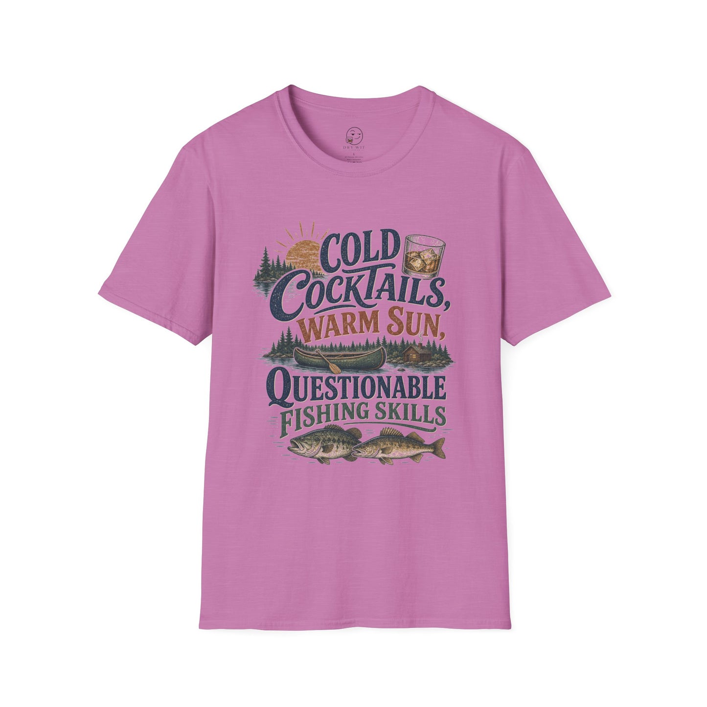 Cold Cocktails, Warm Sun, Questionable Fishing Skills T Shirt