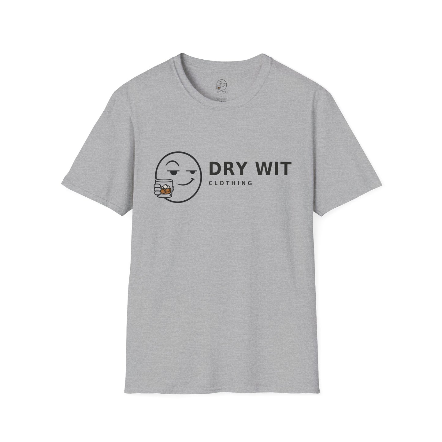 Dry Wit Logo Shirt, Sport Grey, front flat lay