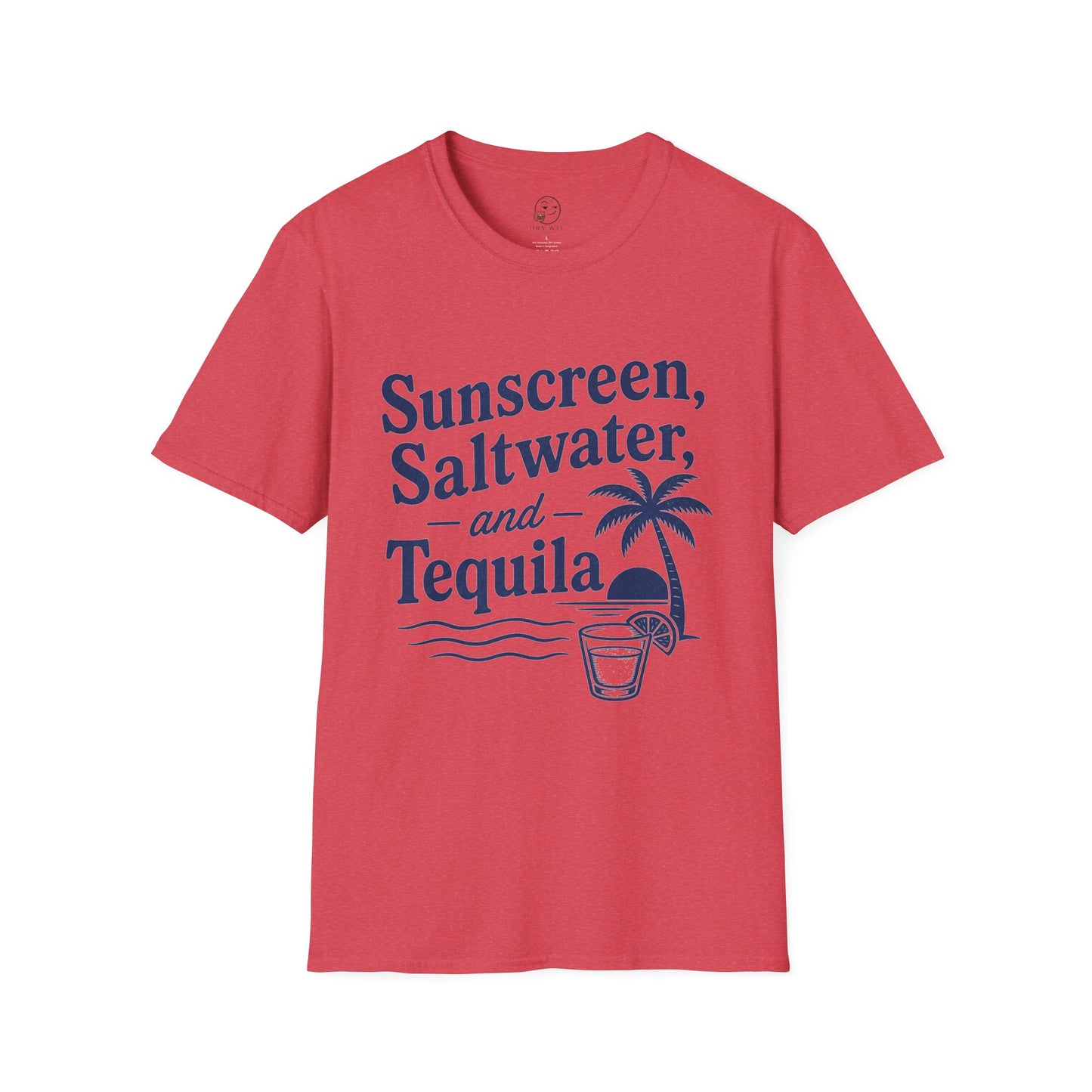 Sunscreen Saltwater and Tequila T-Shirt