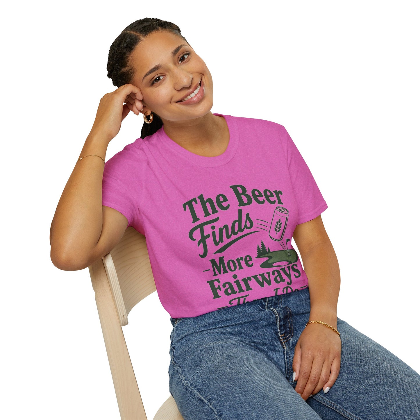 The Beer Finds More Fairways Than I Do T Shirt