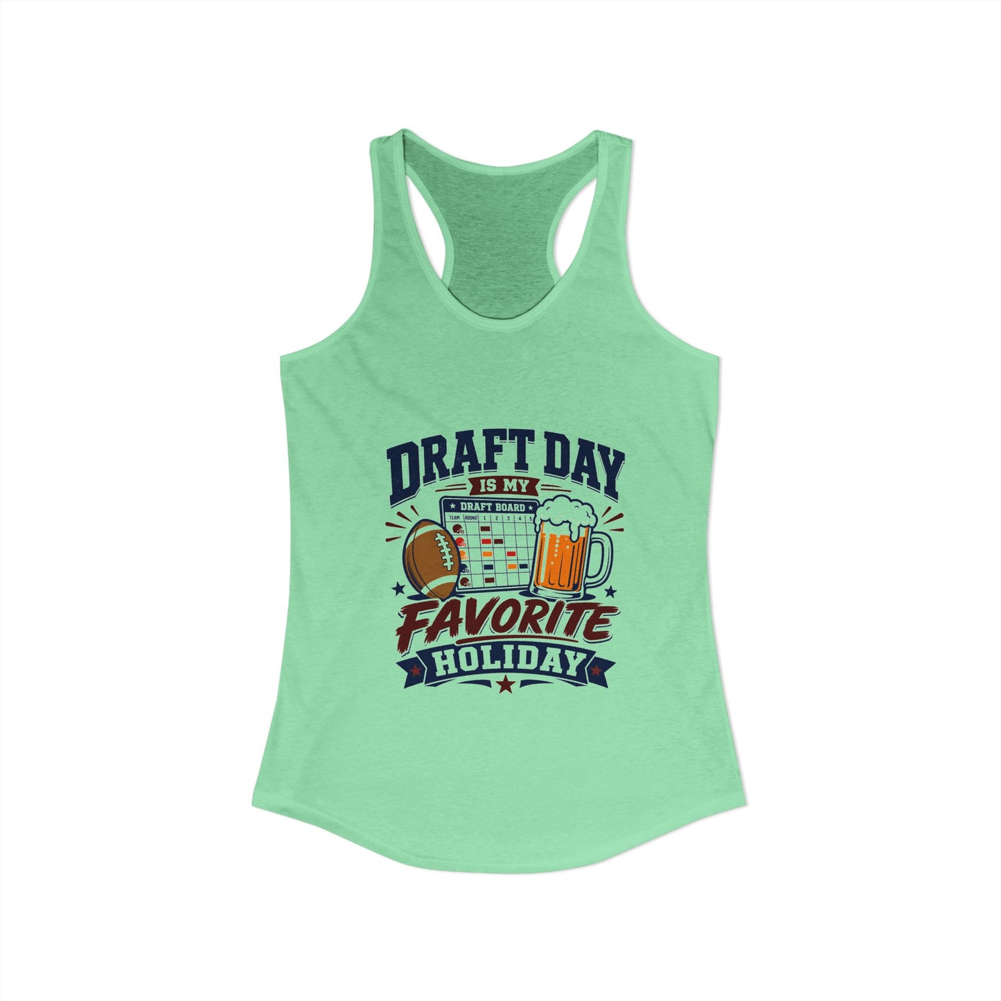 Draft Day Is My Favorite Holiday Tank Top | Funny Fantasy Football Tank Top