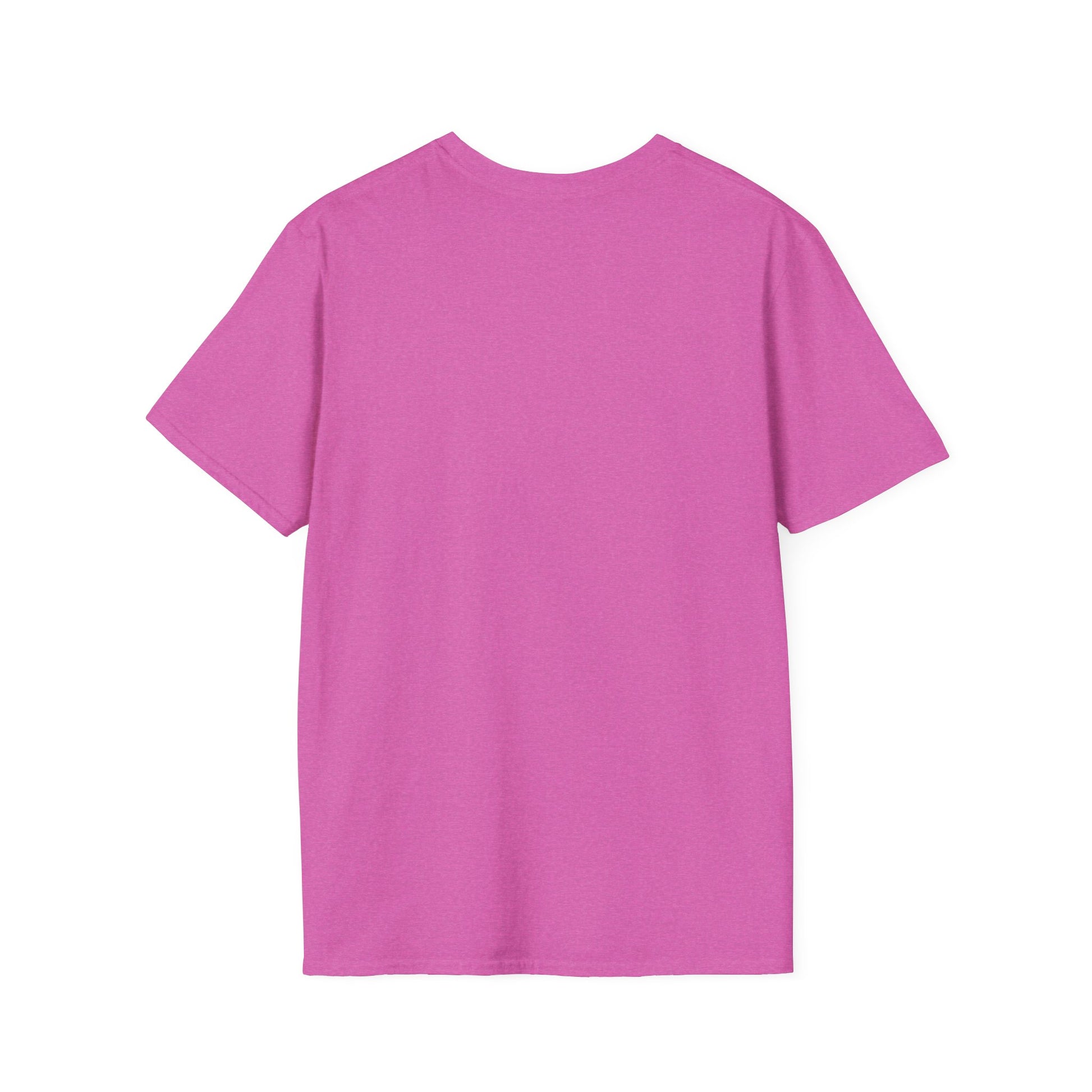 You Had Me At Happy Hour Shirt, Heather Berry pink, back flat lay showing the plain undecorated back