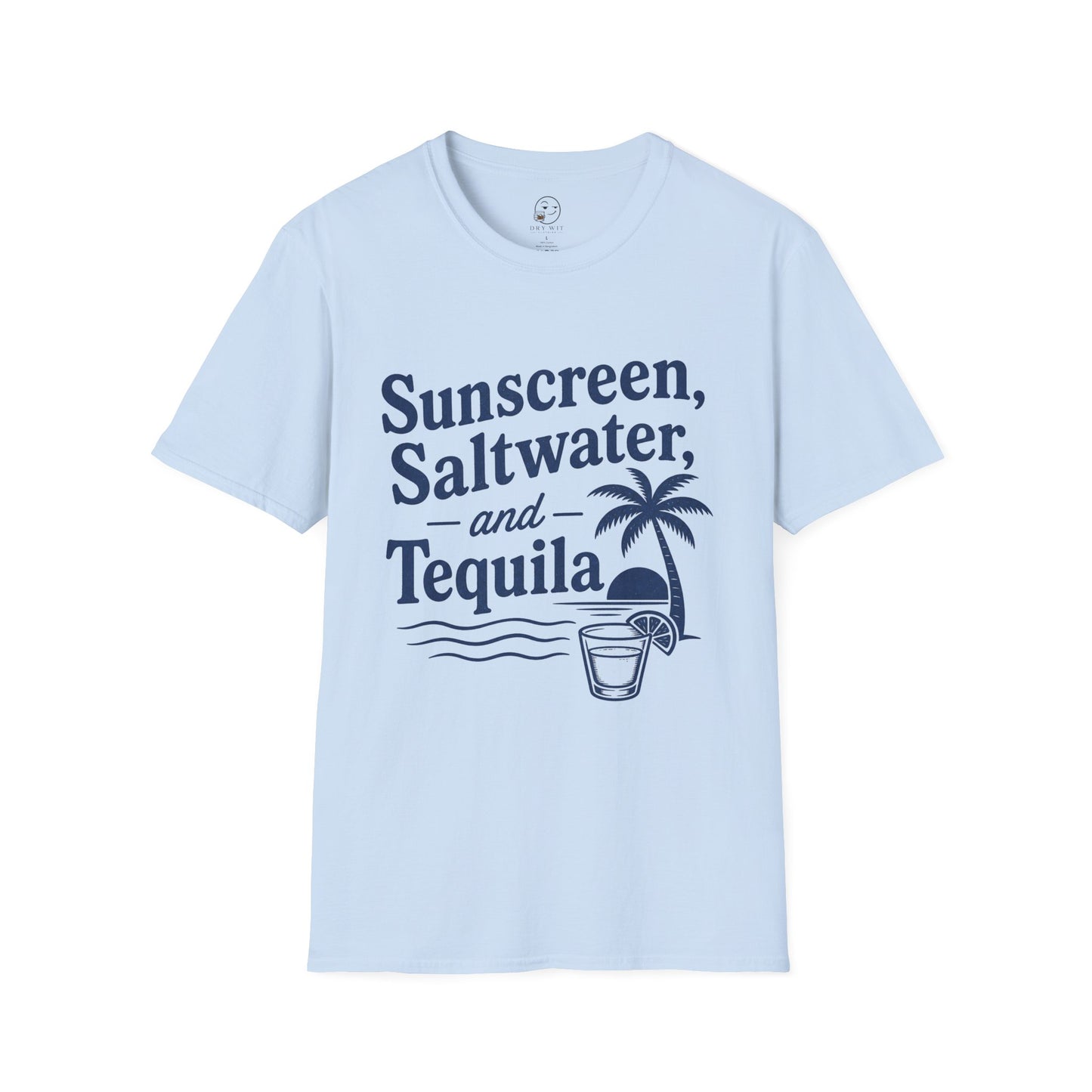 Sunscreen Saltwater and Tequila T-Shirt