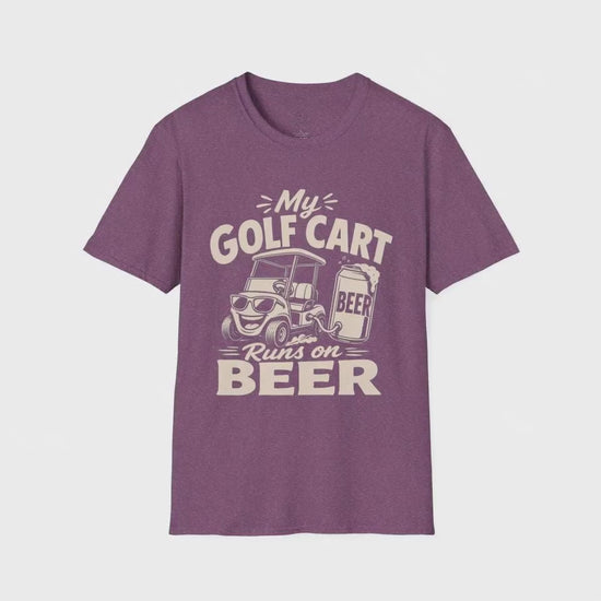My Golf Cart Runs on Beer funny golfer shirt