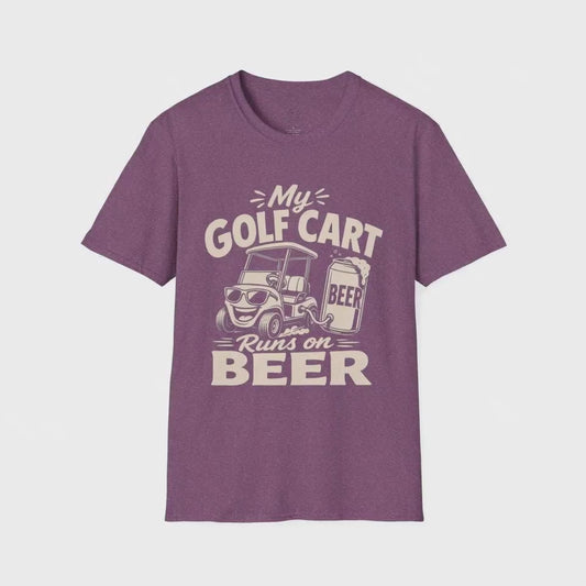 My Golf Cart Runs on Beer funny golfer shirt